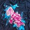 Blue-Pink-Multi Floral Printed Double Brushed DTY Knit Fabric By the Yard